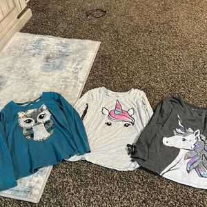 Long sleeve girls shirts